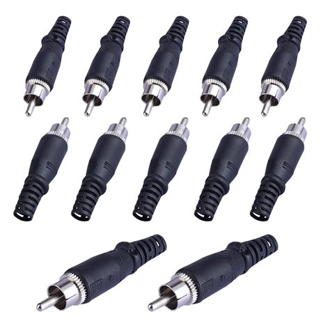 MX RCA MALE CONNECTOR IDEAL FOR AUDIO, SUBWOOFER, SPEAKER, HOME THEATER ...