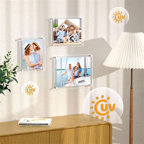 Safe Non-toxic Ink AITEE 8.5x11 Acrylic Picture Frames 2 Pack, Clear ...