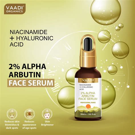 2% Alpha Arbutin Face Serum With Niacinamide & Hyaluronic...