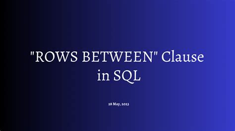Image result for SQL Between Clause