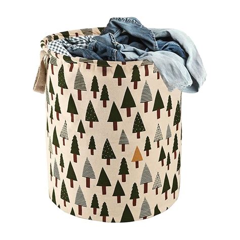 Kuber Industries Cotton 60 LTR Foldable & Portable Laundry Basket for ...