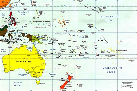 Oceania Outline Map