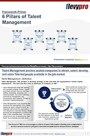 6 Pillars of Talent Management: Business Presentation (FlevyPro ...
