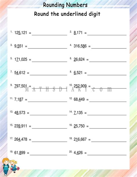 Image result for Math Antics Rounding Worksheet