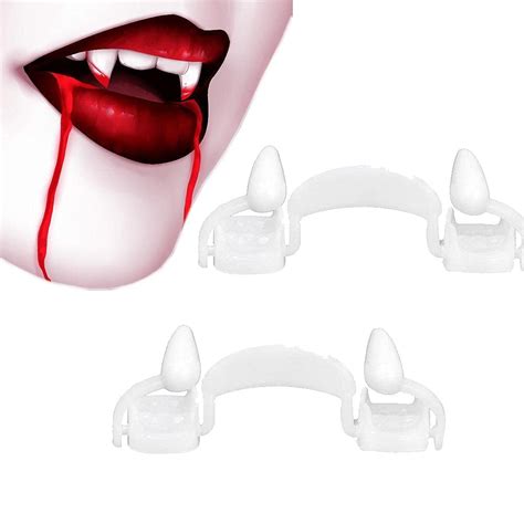 Buy kekafu 2Pcs Halloween Retractable Vampire Fangs Retractable Braces ...