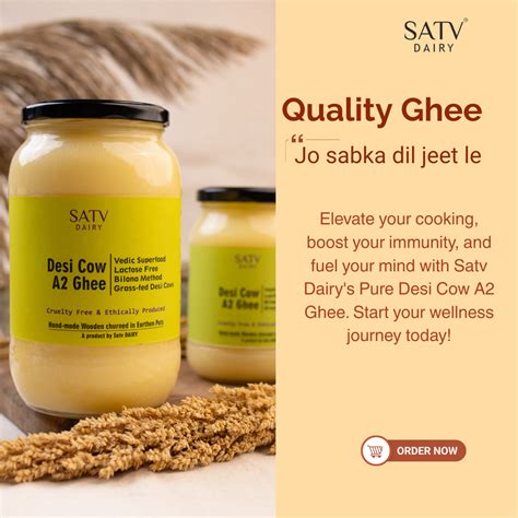 Pure Desi Cow A2 Ghee (Grass-fed) from A2 milk | Satv Dairy – Sâtv Dairy