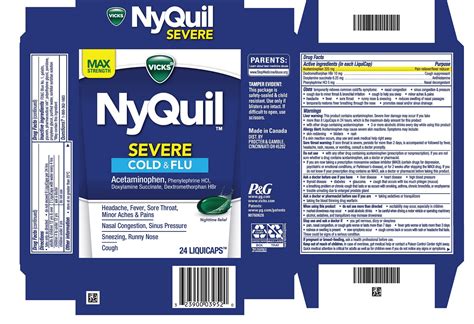 VICKS ® NyQuil™ Severe COLD & FLU Liquicaps