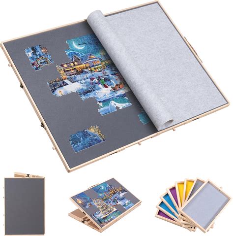 Amazon.com: Becko US 2000 Piece Foldable & Tilting Jigsaw Puzzle Board ...
