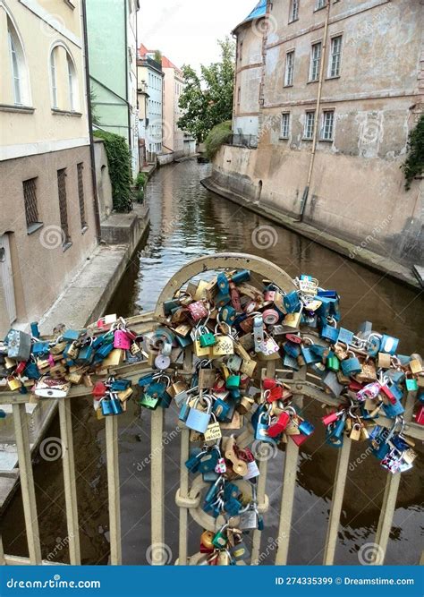 Love Locks Bridge in Prague Editorial Stock Image - Image of tourism ...
