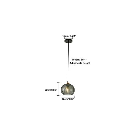 Bepuzz Glass Pendant Lamp Black Mid Century Modern | Ubuy India