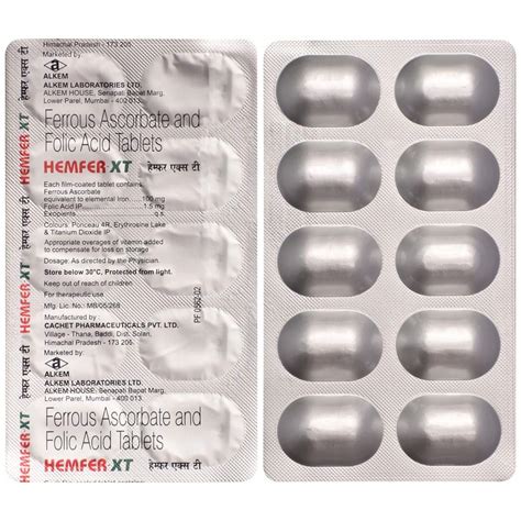 Hemfer XT - Strip of 10 Tablets : Amazon.in: Health & Personal Care