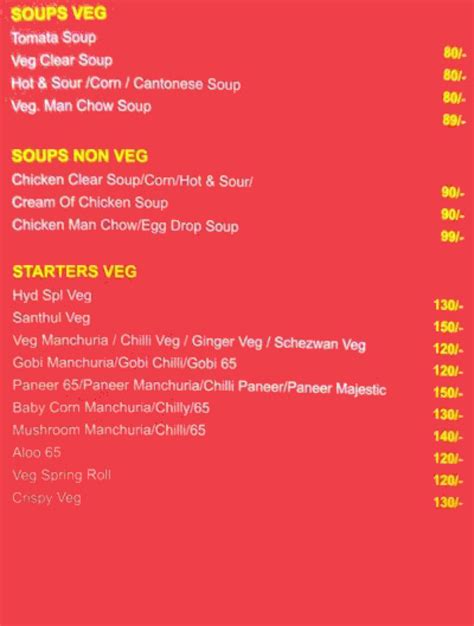Hyderabad Spice Menu, Menu for Hyderabad Spice, Kukatpally, Hyderabad ...