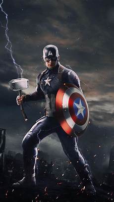 Wallpaper Iphone Lock Screen Marvel Captain America by Captain America With Thor Mjolnir Iphone Wallpaper Wallpaper Iphone Lock Screen Marvel Captain America