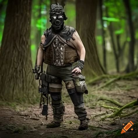 Impressive post-apocalyptic raider cosplay on Craiyon