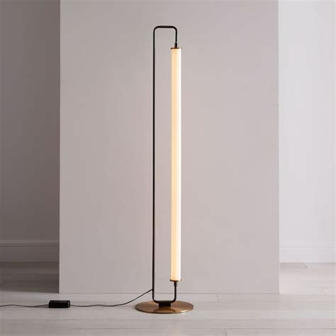 West Elm Linear Light LED Floor Lamp - AptDeco