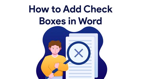Add Check Box in Word 的图像结果