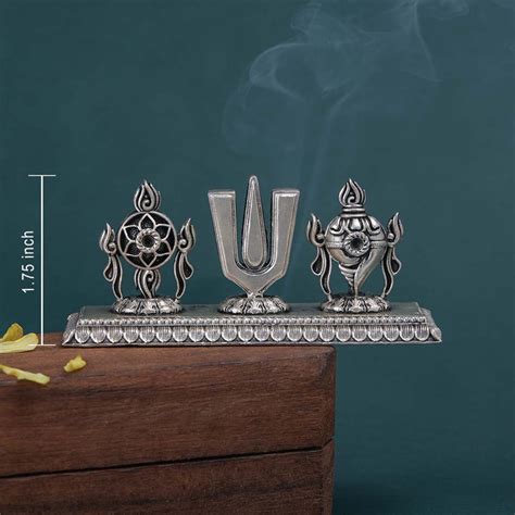 Buy Lord venkateswara shanku chakra set | 925 Pure Silver God Idols ...