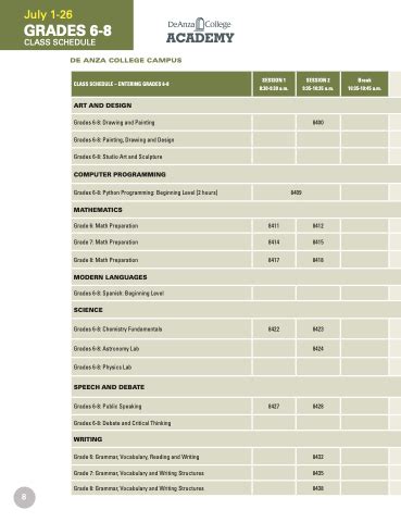 De Anza Summer Academy 2024