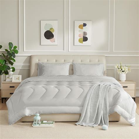 Amazon.com: HOMTEC King Size Duvet Insert - All Season 100% Cotton ...