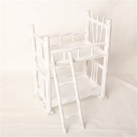 Baby Photoshoot Prop Twins Bunk Bed – whiteihf