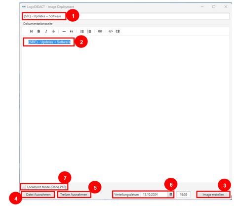 Image erstellen (Windows) - Dokumentation