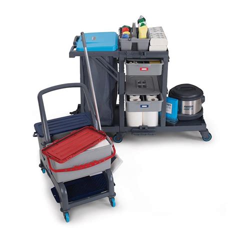 Fantom Procart 73402 Detachable Cleaning Trolley with Drawers, Garbage ...