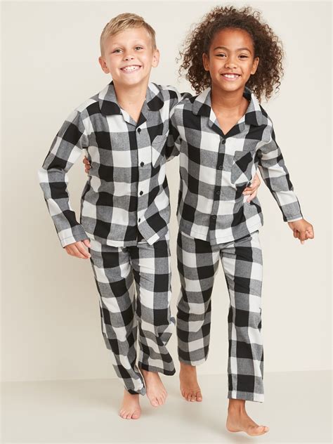 Printed Flannel Pajama Set for Kids | Old Navy | Matching family ...