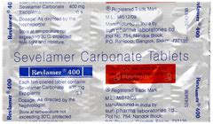 Revlamer 400 Tablet – Control High Phosphate in Kidney Disease