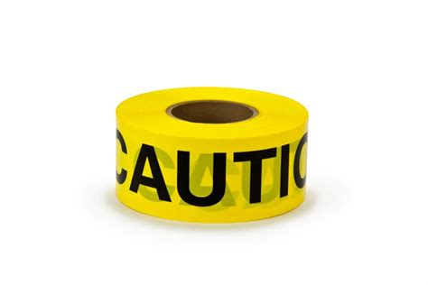 Scotch® Barricade Tape 330, CAUTION, 3 in x 1000 ft, Yellow, 8 rolls ...