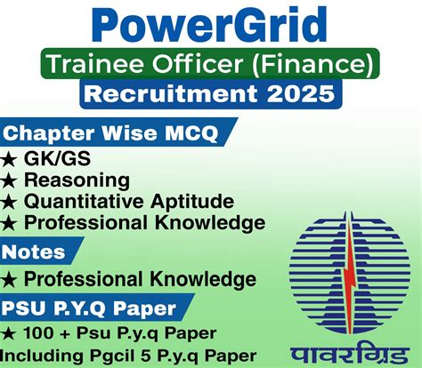Powergrid (PGCIL) Officer Trainee Finance Chapter Wise MCQ, Notes & PSU ...