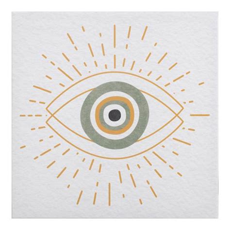 Mystic Eye Canvas Wall Art, 12"