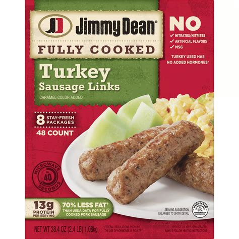 Jimmy Dean Turkey Sausage Links, 48 ct. | BJ's Wholesale Club