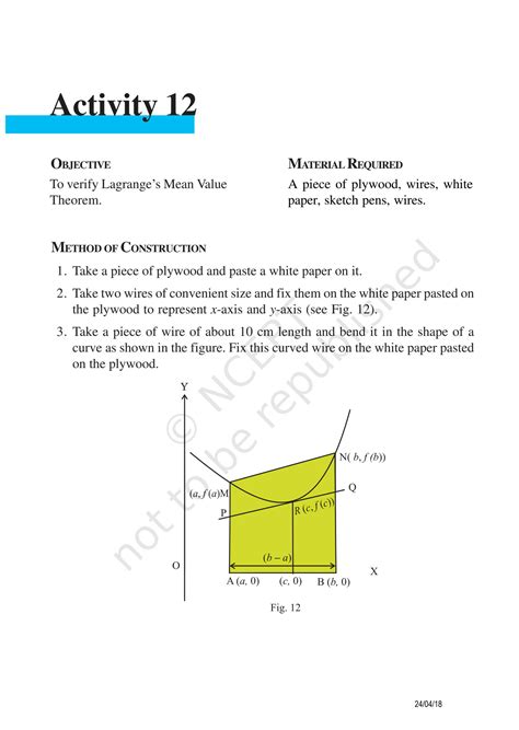 Maths Activity 19 Class 12 的图像结果