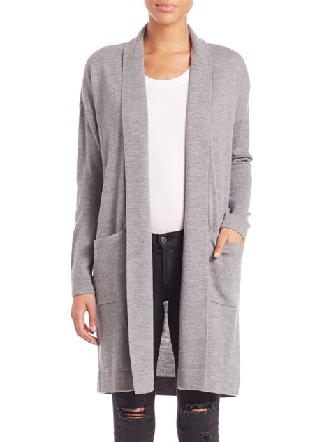 Ladies Grey Cardigan With Lace at Xavier Brill blog