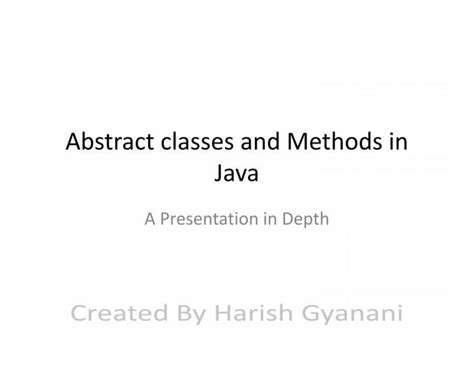 Abstract Classes and Methods in Java 的图像结果