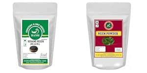 Hansi Black Sesame Seeds and Hansi 100% Pure & Natural Neem Powder 200g ...