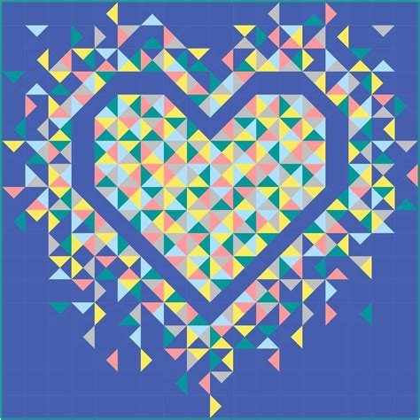 Image result for Exploding Heart Quilt Pattern