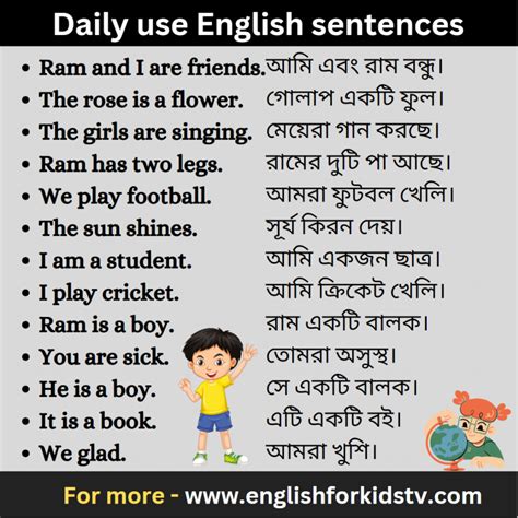 Image result for Simple Sentence Examples for Kids