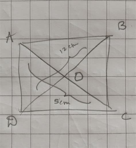 the diagonals of a quadrilateral are 5cm and 12 cm long if diagonals ...