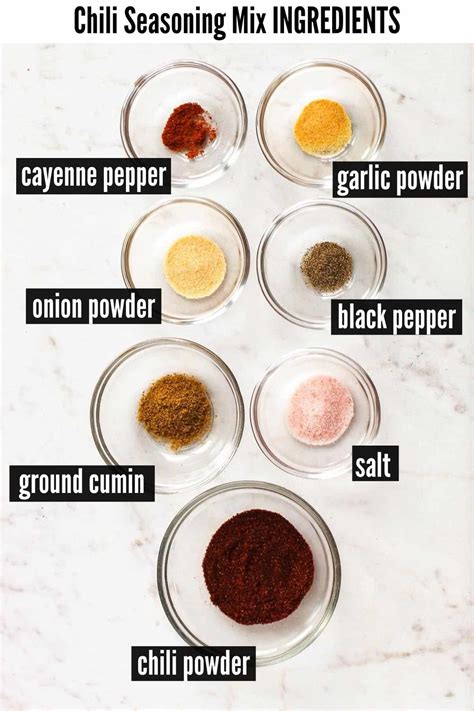 Chili Seasoning Mix - homemade seasoning recipe - Make It Skinny Please