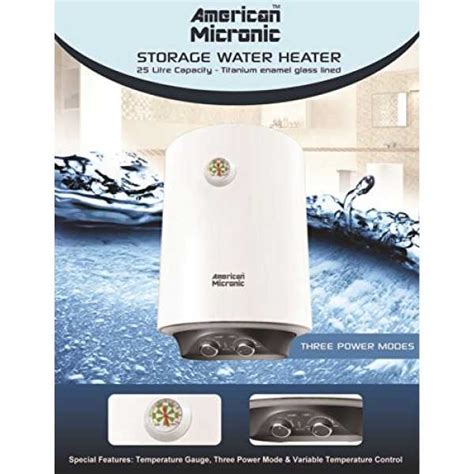 American Micronic WHM-25LDX 25 Litre Water Geyser Price in India, Specs ...