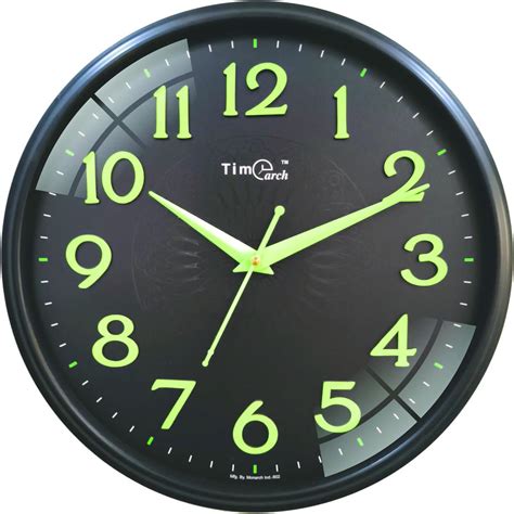 Buy Evolluxi - Radium Wall Clock with Glow-in-The-Dark Silent Quartz ...