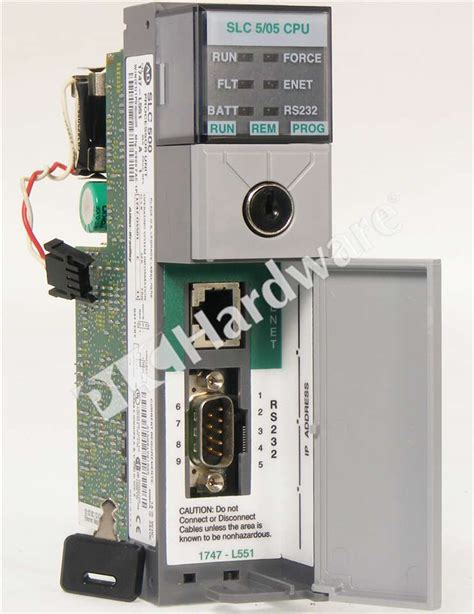 PLC Hardware: Allen-Bradley 1747-L552 SLC 5/05 Controller, 32K, ENet ...