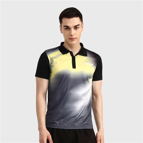 Donic Rhythm Polo Tshirt (Black/Anthra/Lime)