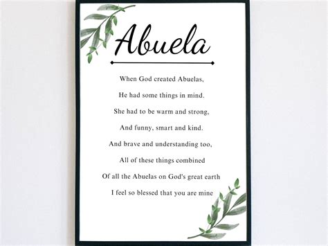 Grandma Poems In Spanish