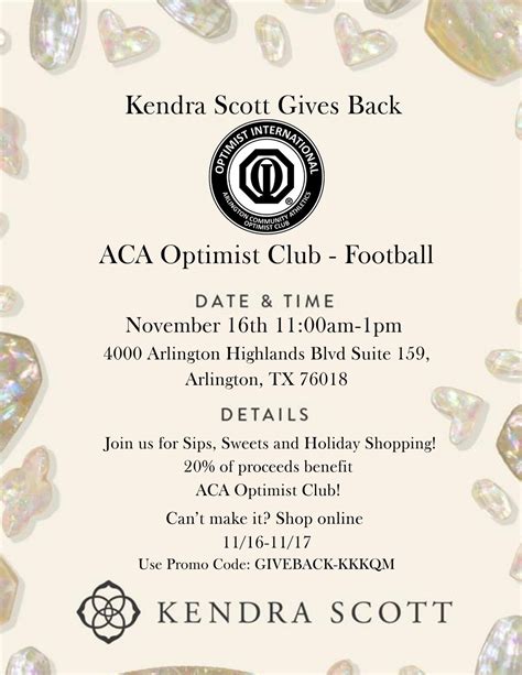 Kendra Scott Fundraiser , Arlington Highlands, 16 November 2025 | AllEvents