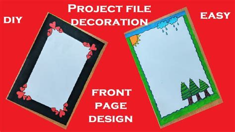 Image result for Decorations Ideas for Project File Pages