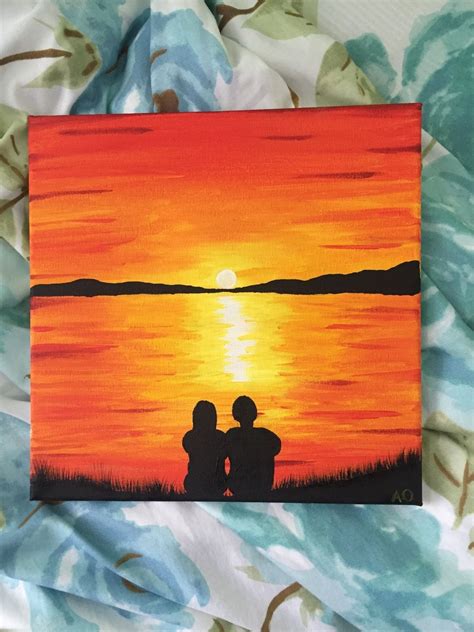Simple Sunset Painting Ideas