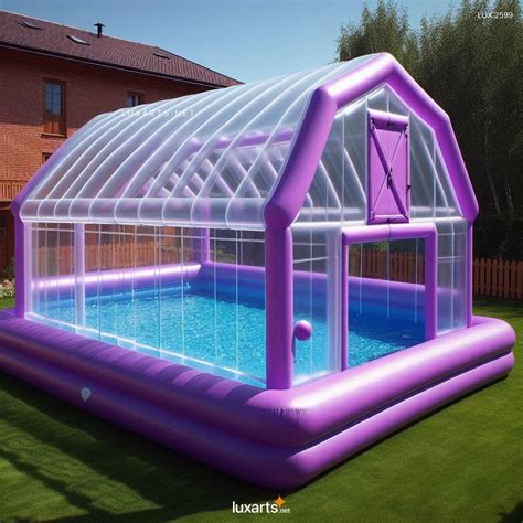 LUX.2599 Inflatable Barn Shaped Pools: Perfect for Backyard Fun ...