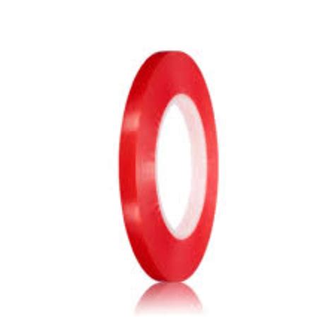 10mm Double Sided Tape Red Polyester Strong Acrylic Adhesive Clear ...
